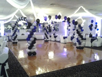 Dance Floor Canopy Arch Creative Crafts Balloons Flowers